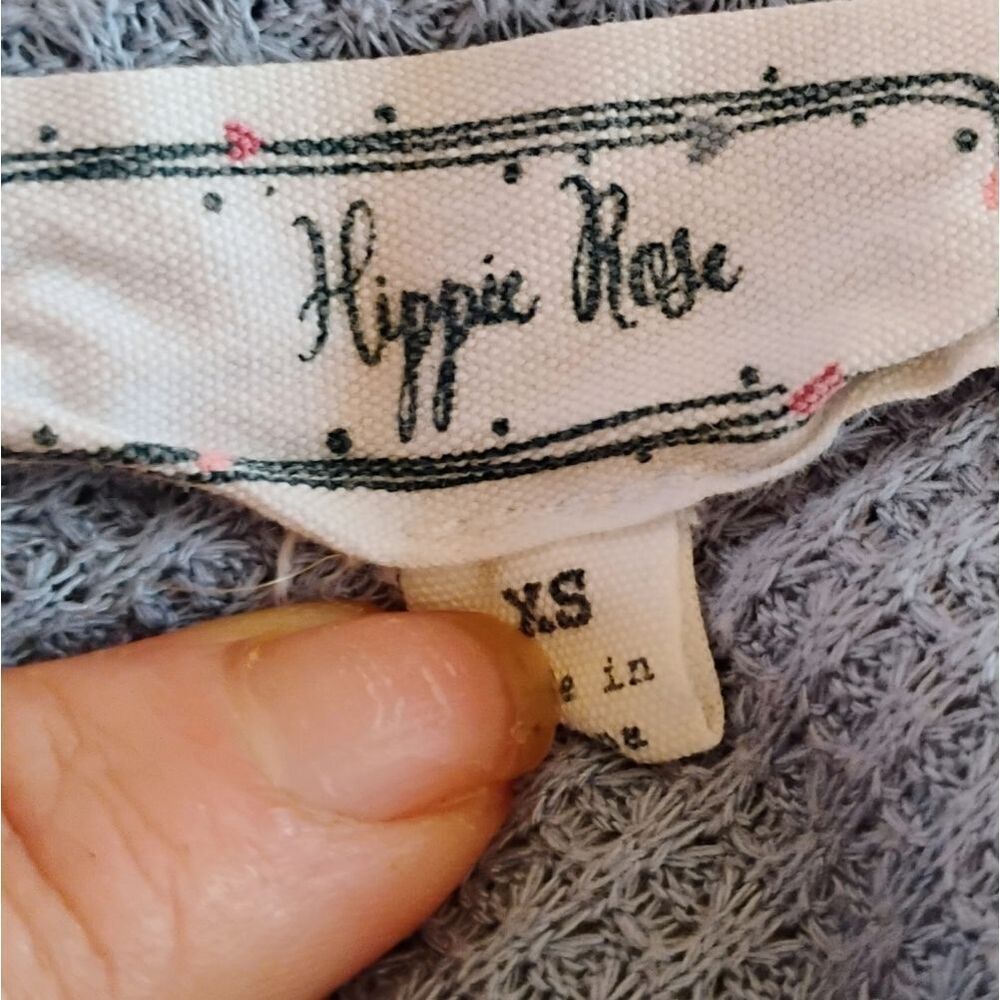 Hippie Rose Blue Waffle Knit Camisole with Tie Front - Picture 7 of 7
